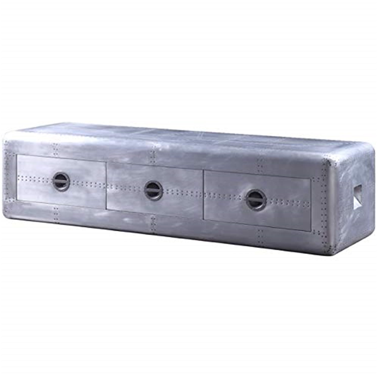 Picture of ACME 91562 Brancaster TV Stand - Aluminium - 18 x 71 x 21 in.