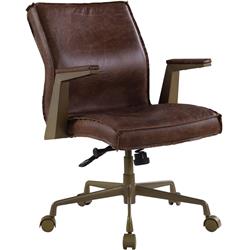 Picture of ACME Furniture 92483 25 x 28 x 35 -38 in. Attica Executive Office Chair&#44; Espresso Top Grain Leather