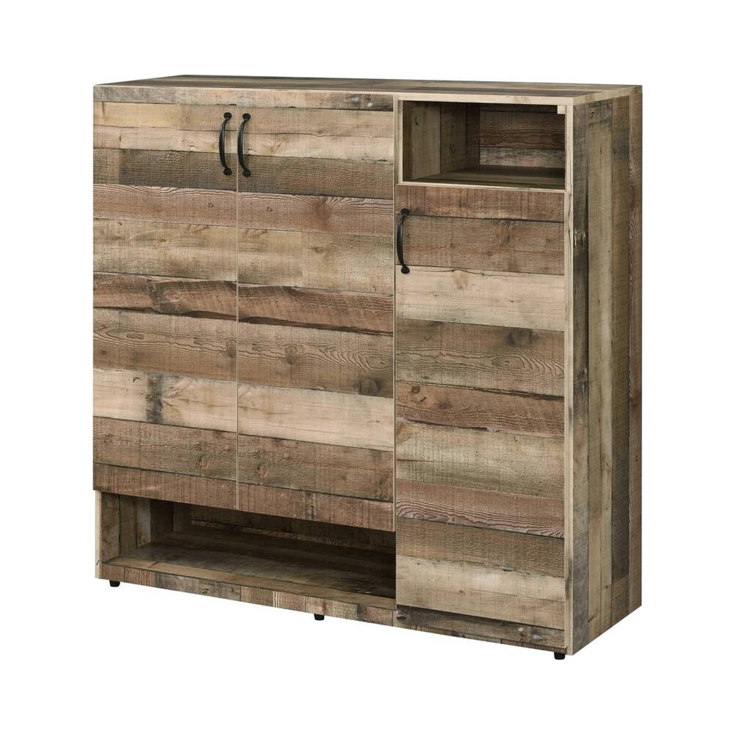 Picture of ACME Furniture 97781 48 x 45 x 18 in. Howia Cabinet&#44; Rustic Gray Oak