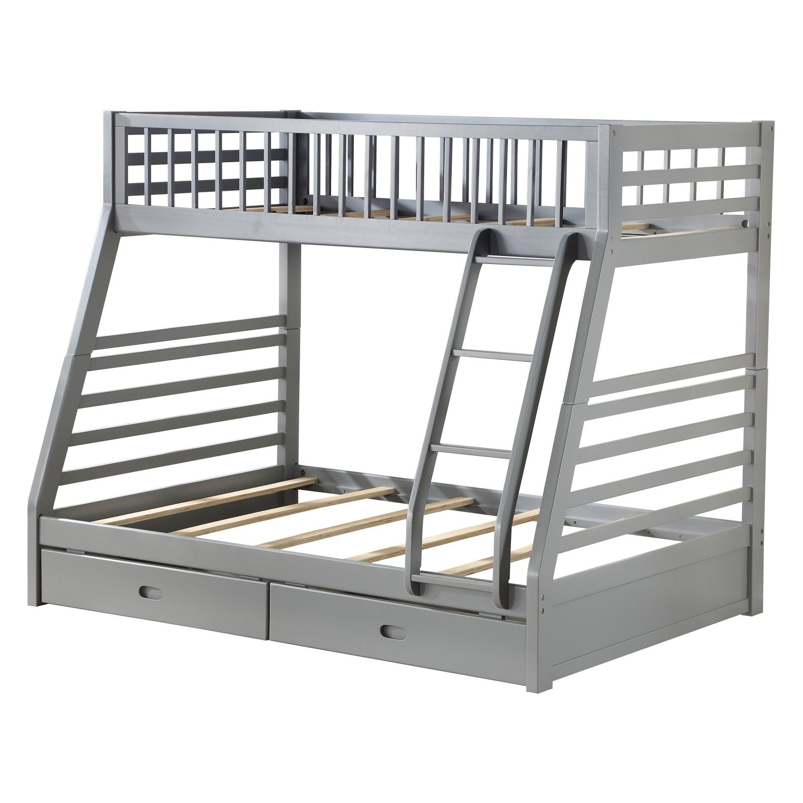 Picture of ACME Furniture 37840 Jason Twin & Full Size Bunk Bed with Storage&#44; Gray