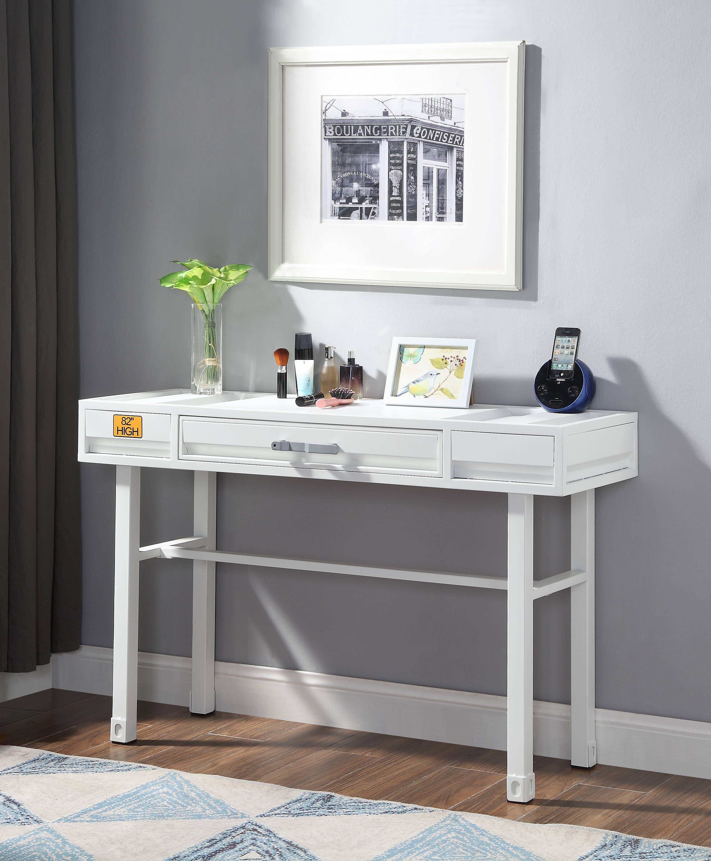 Picture of ACME Furniture 35909 Cargo Rectangular Vanity Desk&#44; White - 47 x 17 x 30 in.