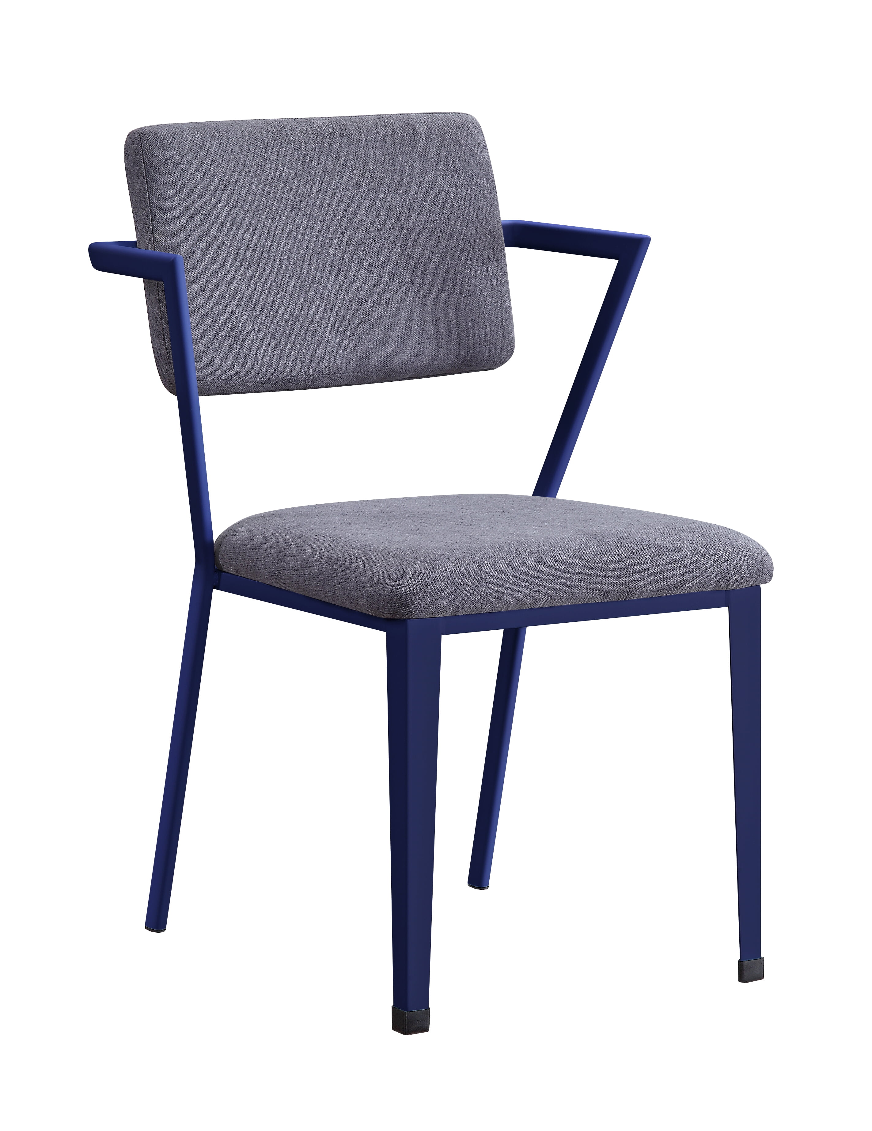 Picture of ACME Furniture 37908 24 x 22 x 33 in. Cargo Chair&#44; Gray Fabric & Blue