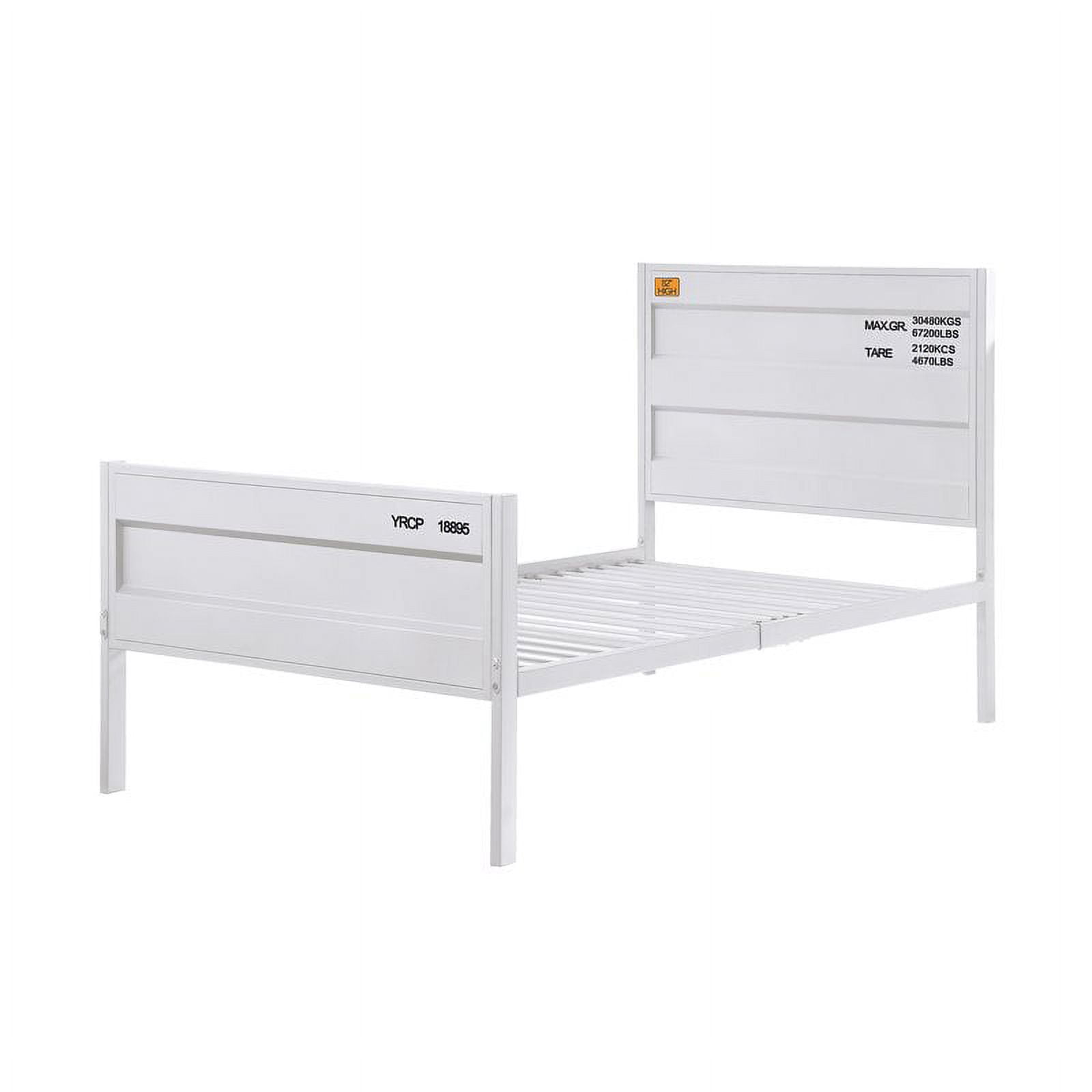 Picture of ACME Furniture 35900T 79 x 41 x 44 in. Cargo Bed&#44; White - Twin Size