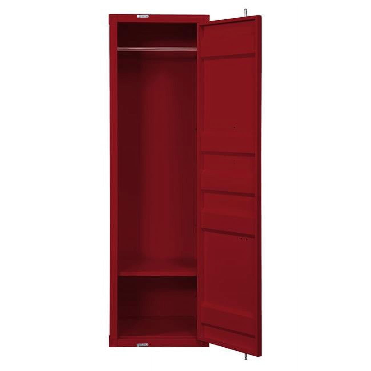 Picture of ACME Furniture 35955 20 x 22 x 67 in. Cargo Single Door Wardrobe, Red