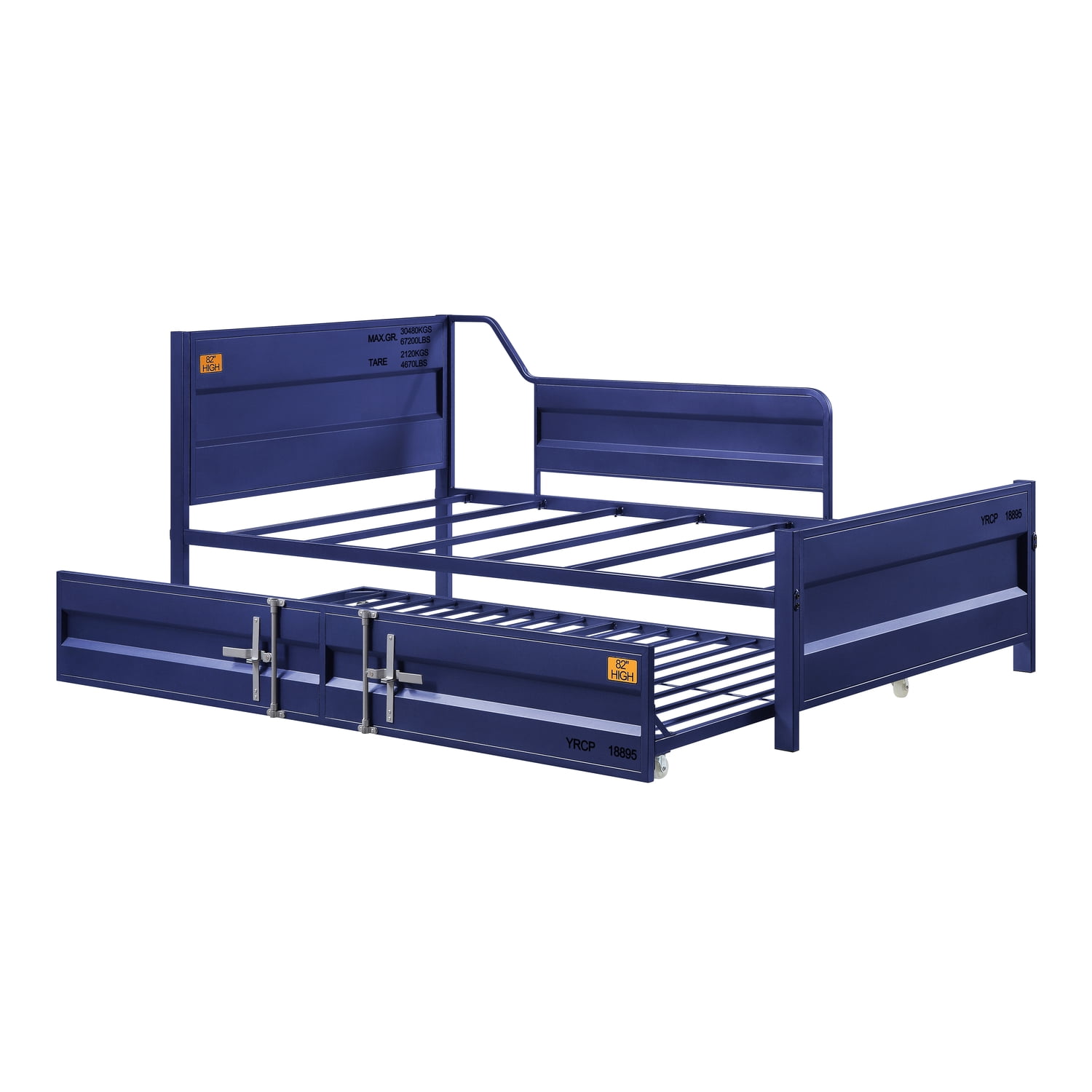 Picture of ACME 39890 Cargo Daybed & Trundle&#44; Blue - Twin Size