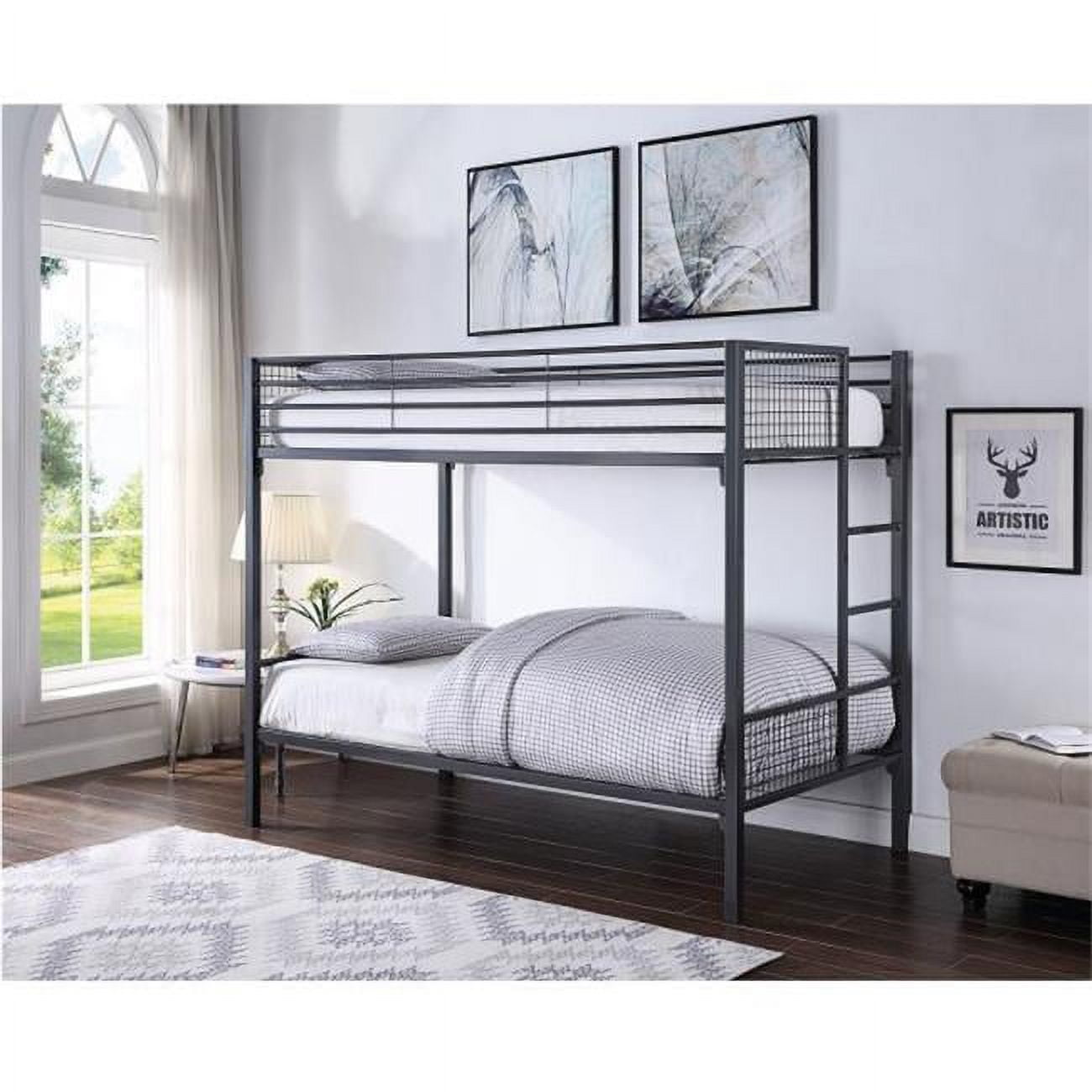 Picture of Acme Furniture 37800 Gelsey Twin Bunk Bed&#44; Sandy Black