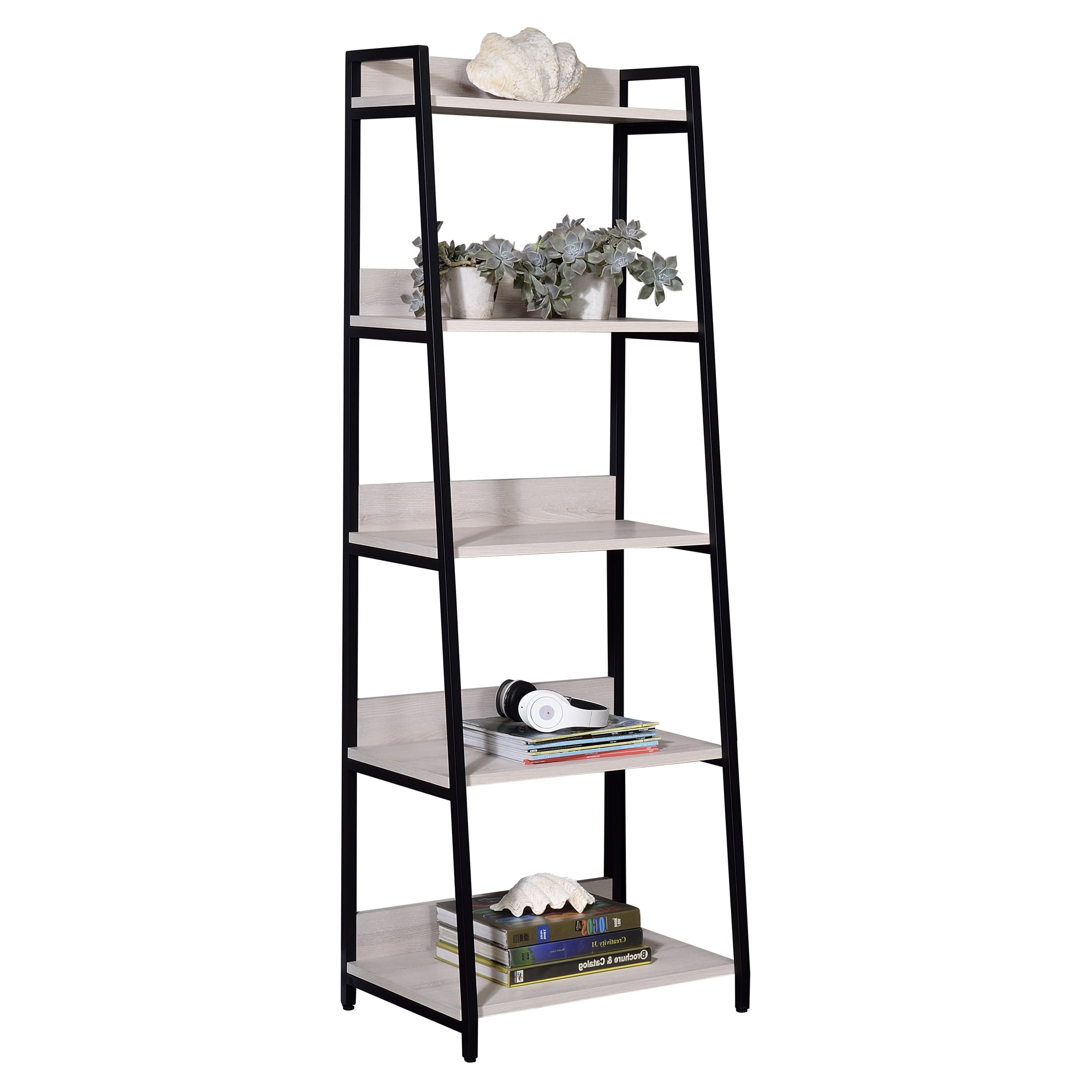 Picture of ACME Furniture 92673 16 x 16 x 67 in. Wendral 5-Tier 16 in. Bookshelf&#44; Natural & Black