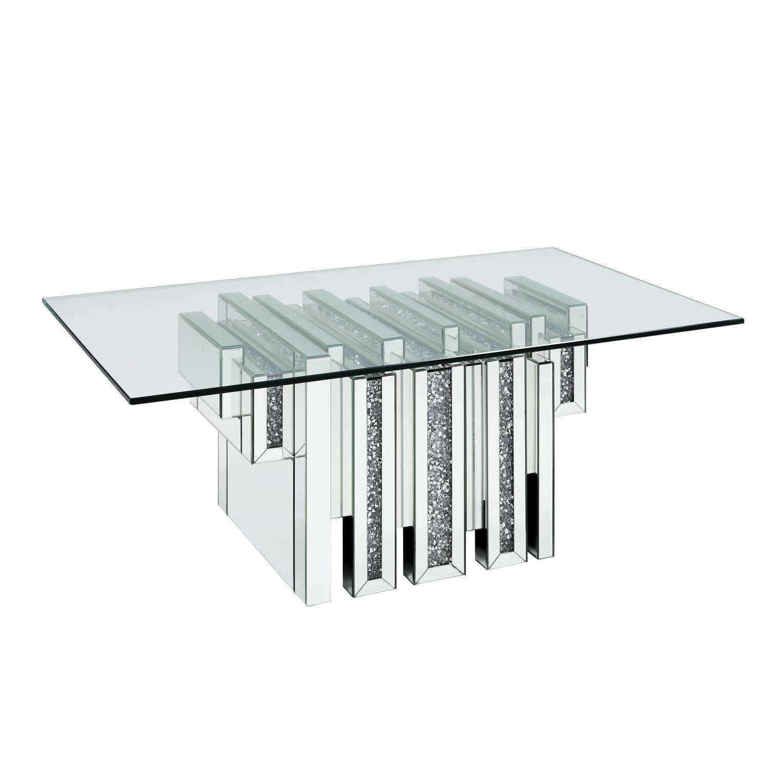Picture of Acme Furniture 88000 Noralie Coffee Table&#44; Mirrored & Faux Diamonds