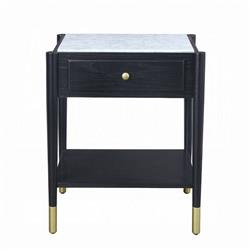 Picture of ACME Furniture 83227 20 x 18 x 24 in. Atalia End Table&#44; Marble & Black