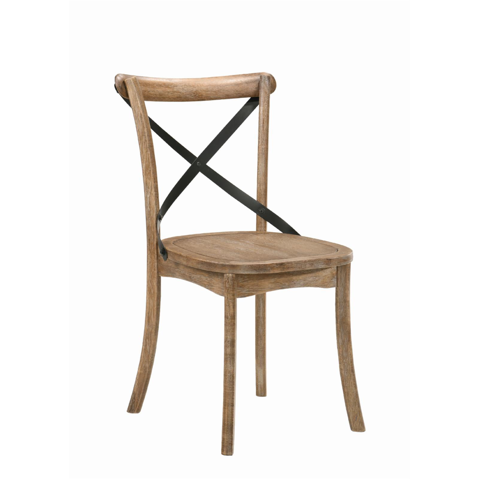 Picture of ACME Furniture 71777 Set of 2 Side Chairs&#44; Rustic Oak - 35 x 21 x 20 in.