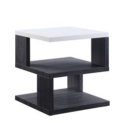 Picture of Acme Furniture 82172 Pancho End Table&#44; Gray & White High Gloss