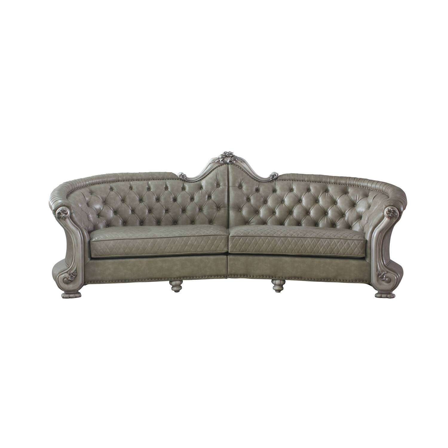 Picture of Acme Furniture 58170 Dresden Sofa&#44; Vintage Bone White & PU