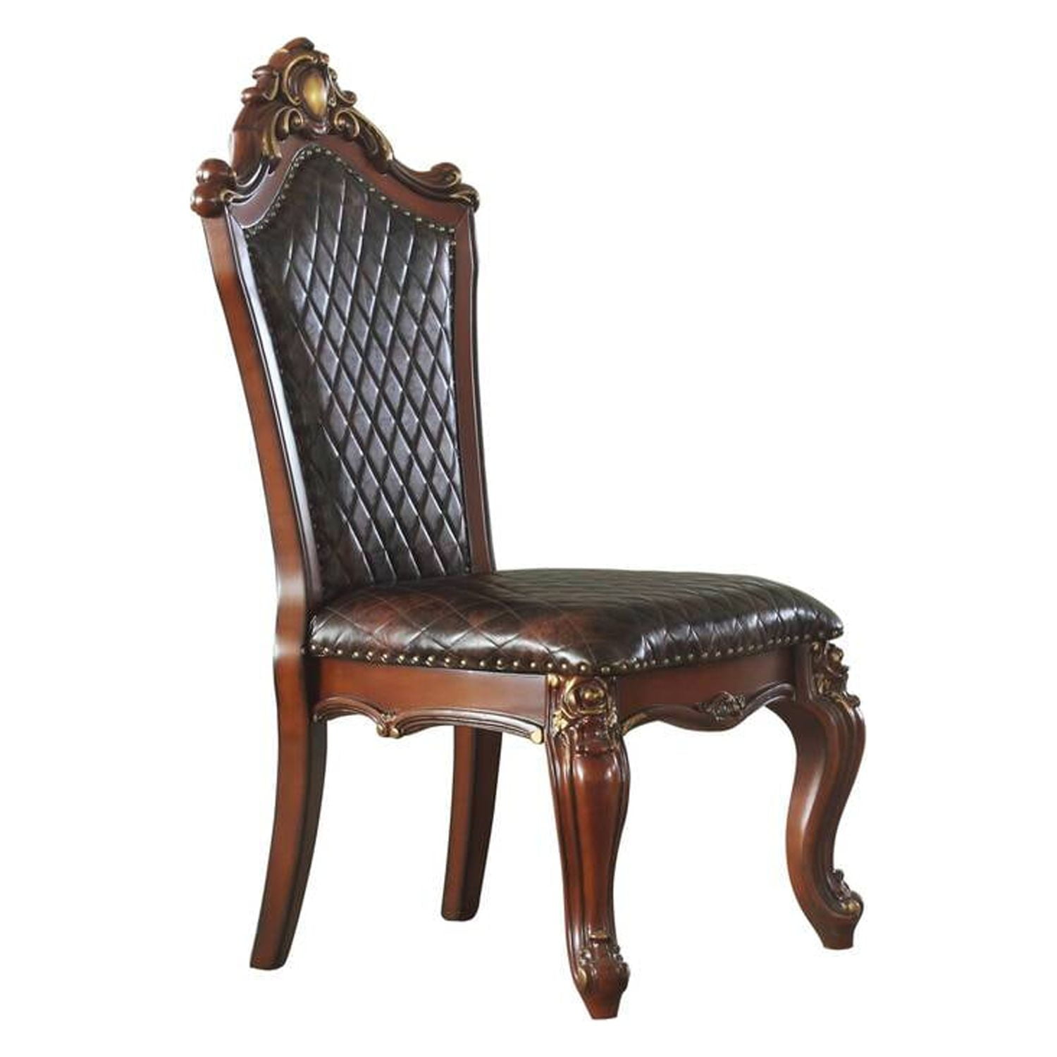 Picture of ACME Furniture 68222 48 in. Picardy Side Chair&#44; Cherry Oak & PU - Set of 2