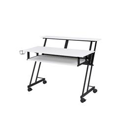 Picture of ACME Furniture 92902 Suitor Computer Desk&#44; White & Black - 39 x 29 x 48 in.