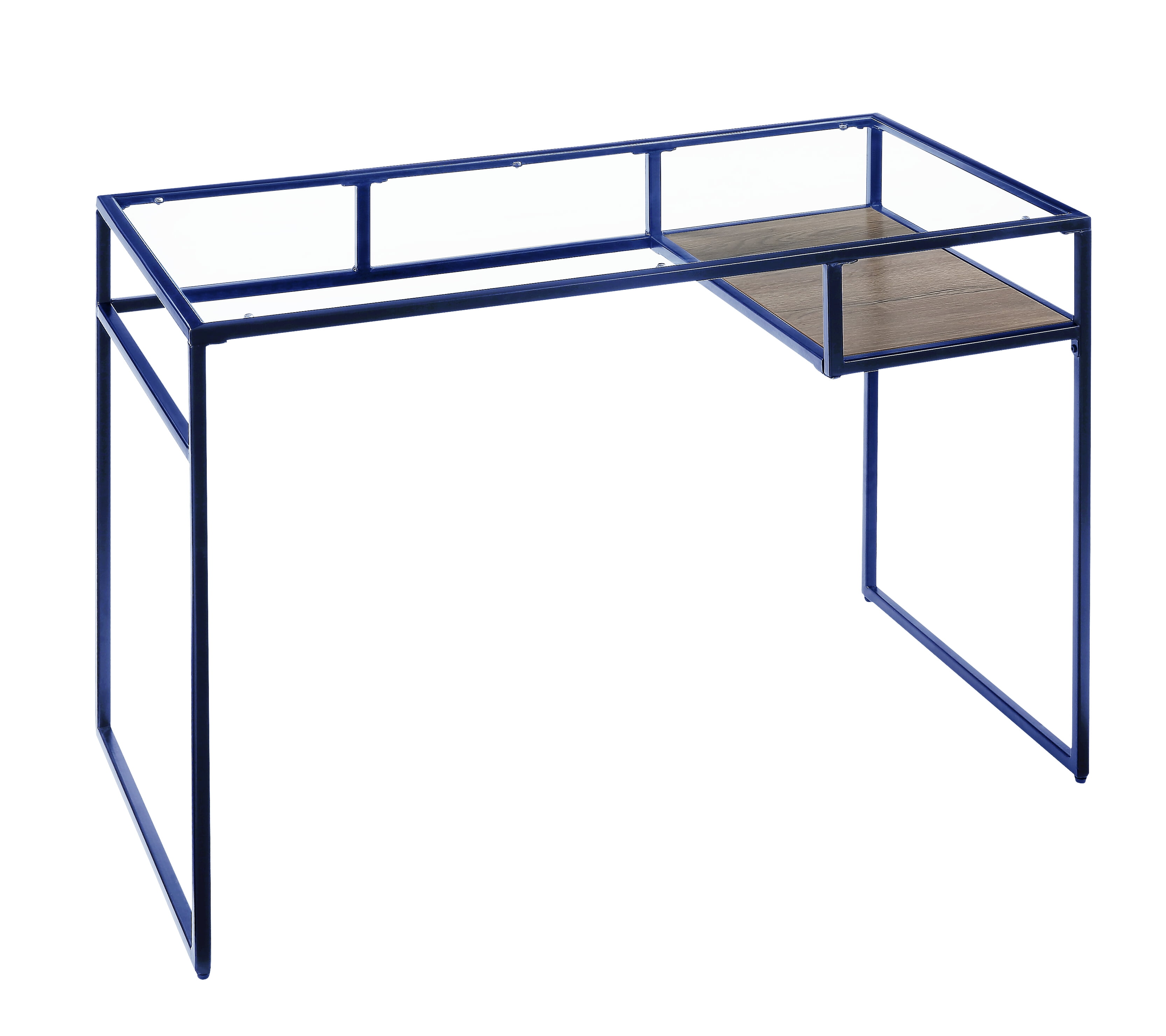 Picture of ACME Furniture 92586 48 x 24 x 31 in. Yasin Desk&#44; Blue & Glass