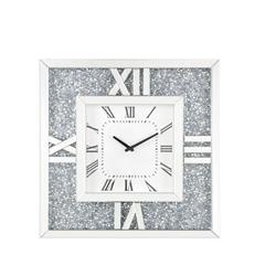 Picture of Acme Furniture 97727 Noralie Mirrored & Faux Diamond Wall Clock