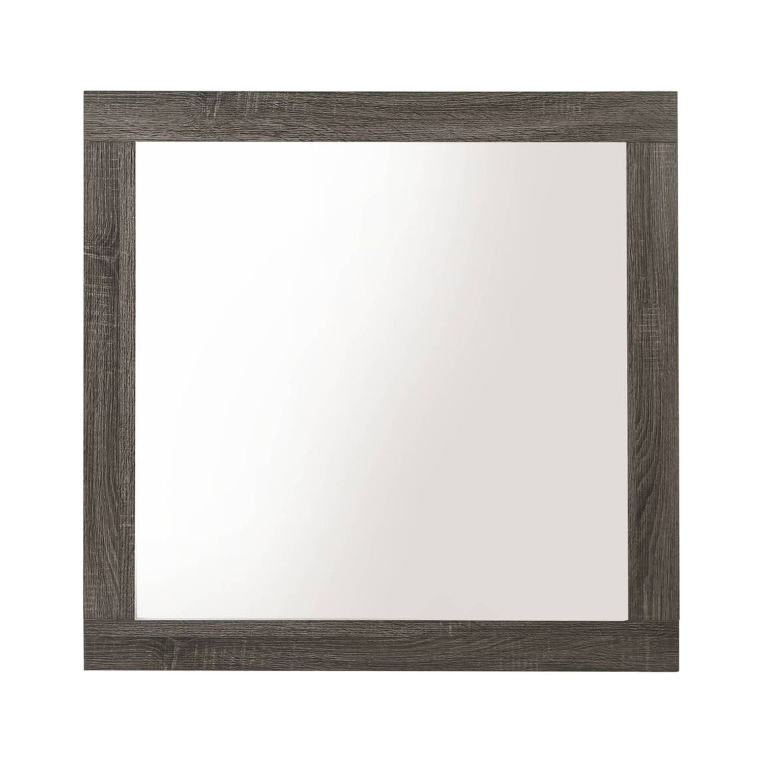 Picture of ACME Furniture 27674 35 x 35 in. Avantika Mirror, Rustic Gray Oak