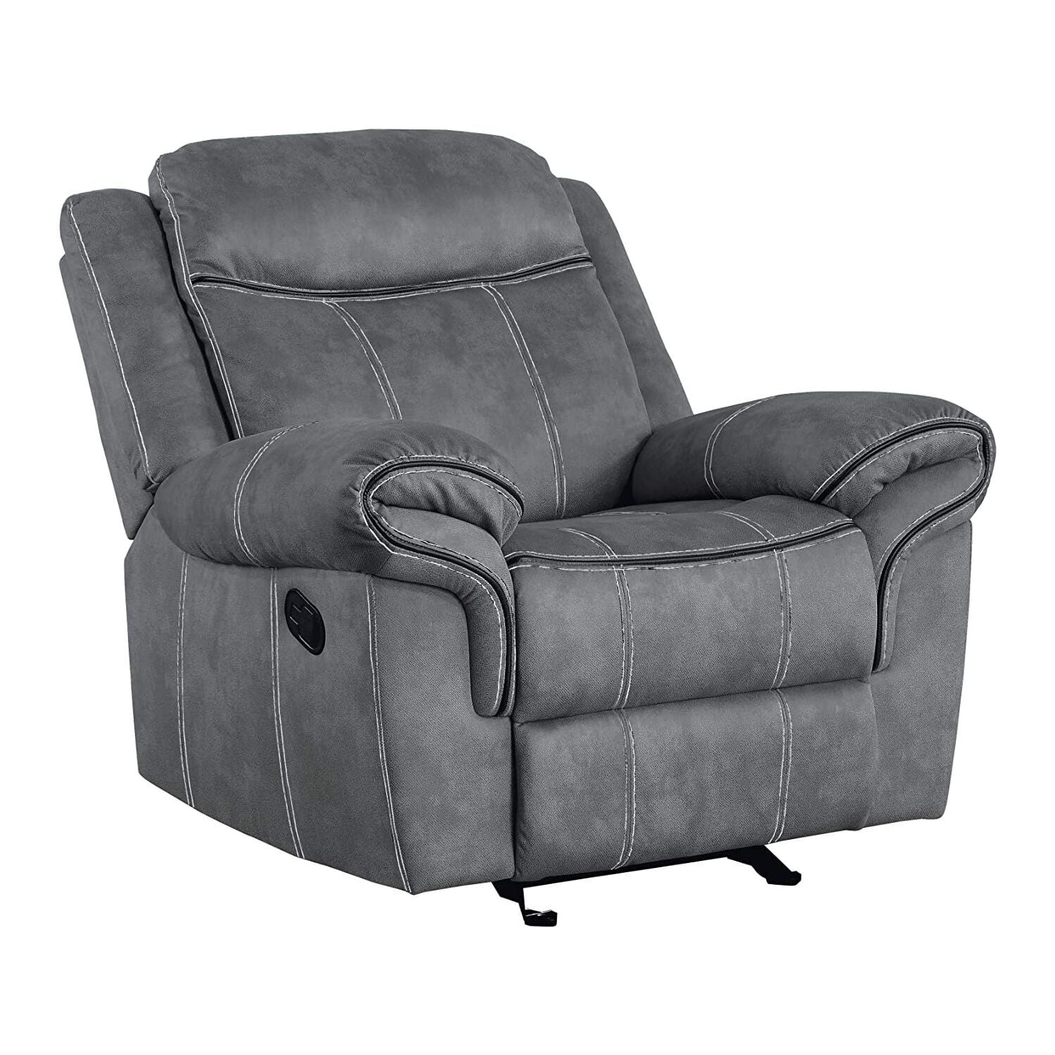 Picture of Acme Furniture 55027 Zubaida Glider Recliner, Gray Velvet