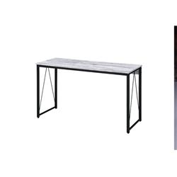 Picture of Acme Furniture 92609 28 x 19 x 47 in. Zaidin Rectangle Writing Desk&#44; Antique White & Black