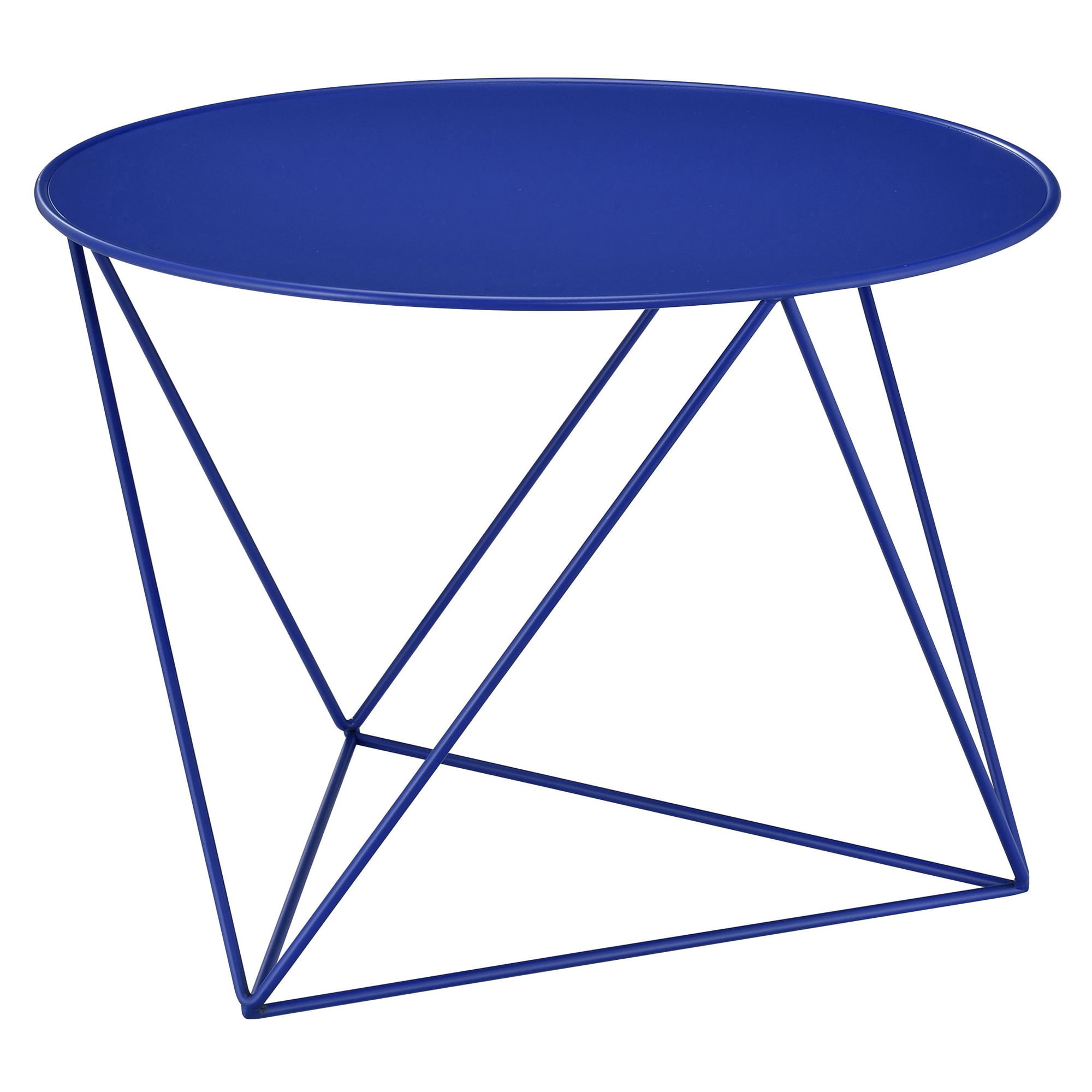 Picture of Acme Furniture 97840 17 x 23 x 23 in. Epidia Round Accent Table&#44; Blue