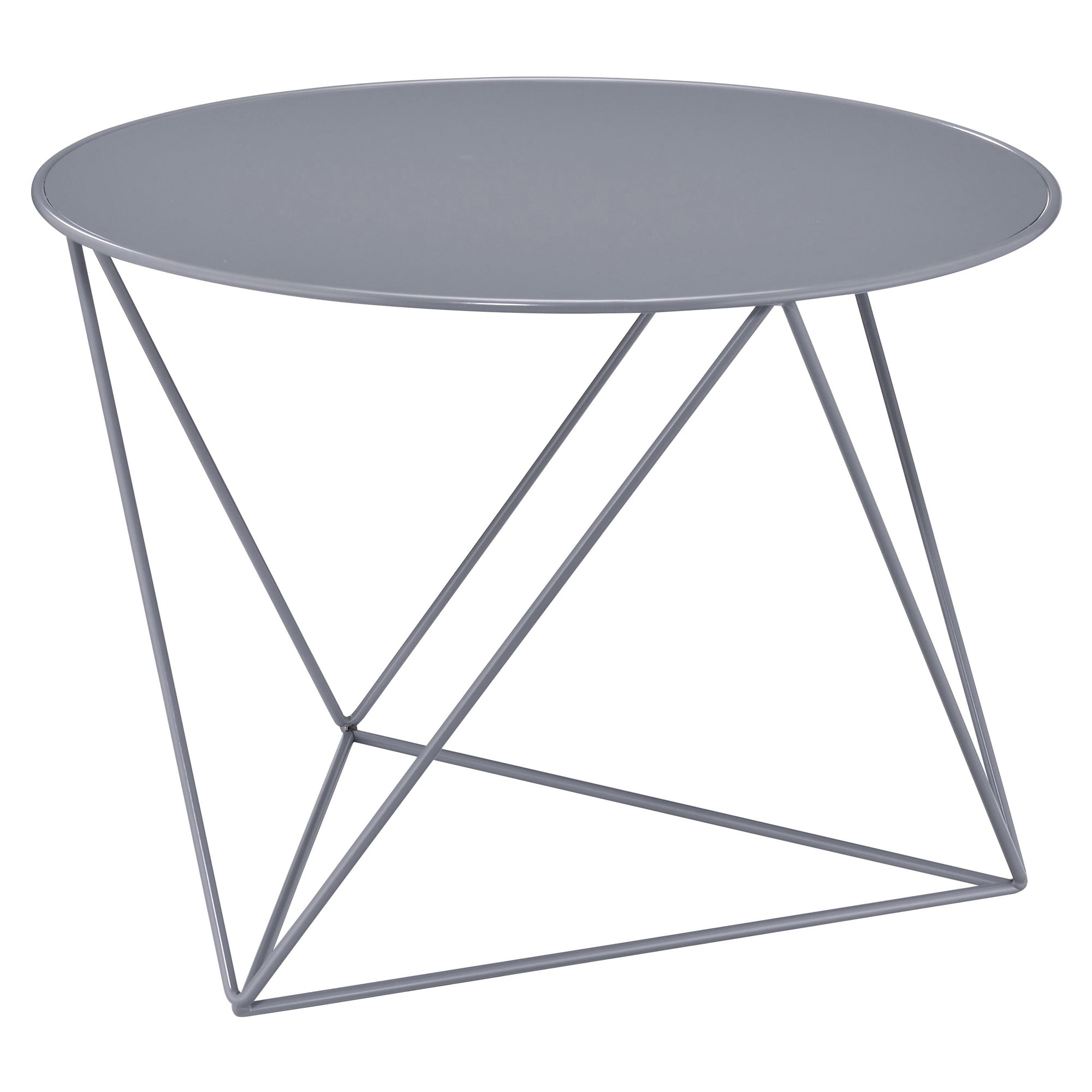 Picture of Acme Furniture 97843 17 x 23 x 23 in. Epidia Round Accent Table, Gray