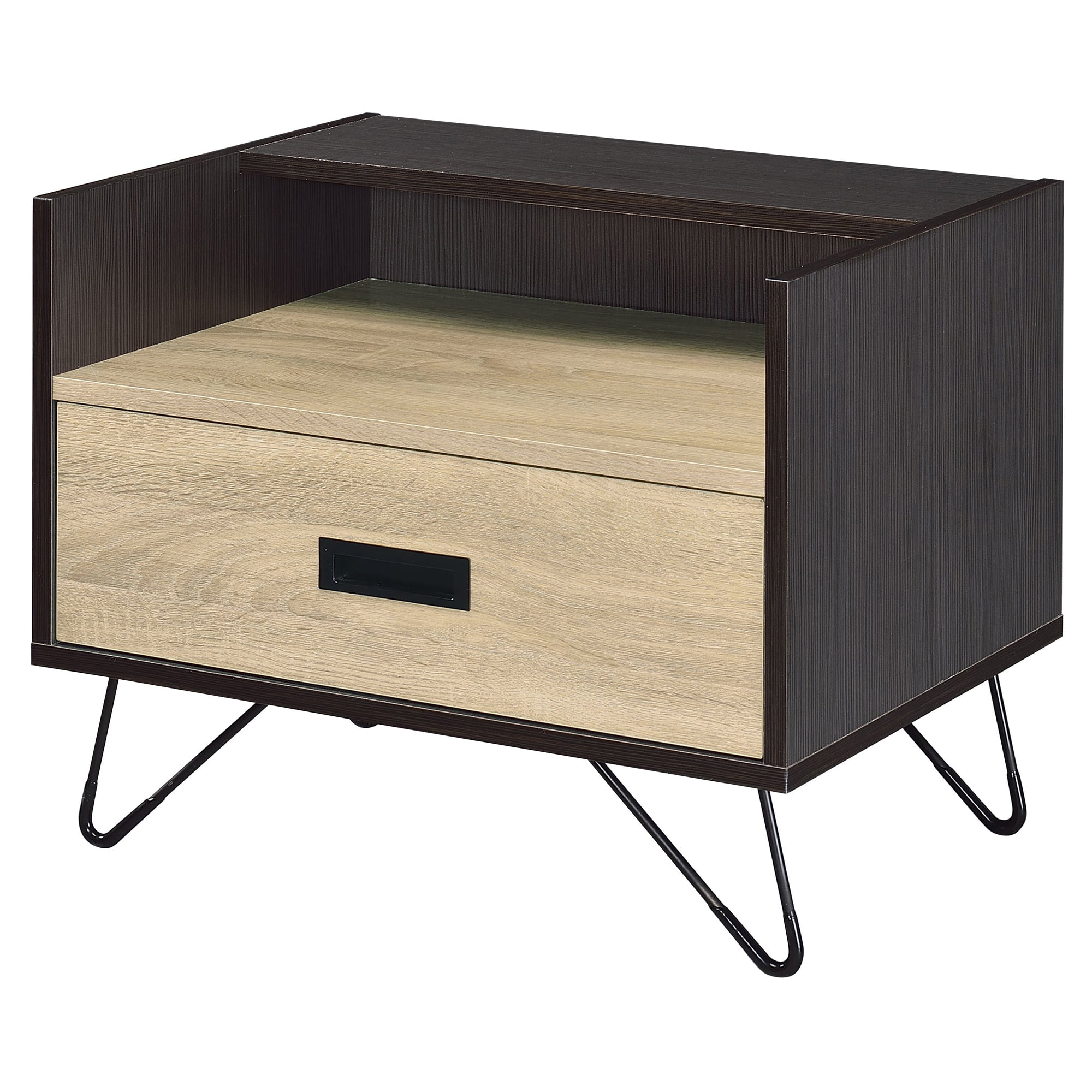 Picture of Acme Furniture 97968 19 x 16 x 21 in. Melkree Accent Table&#44; Oak & Black