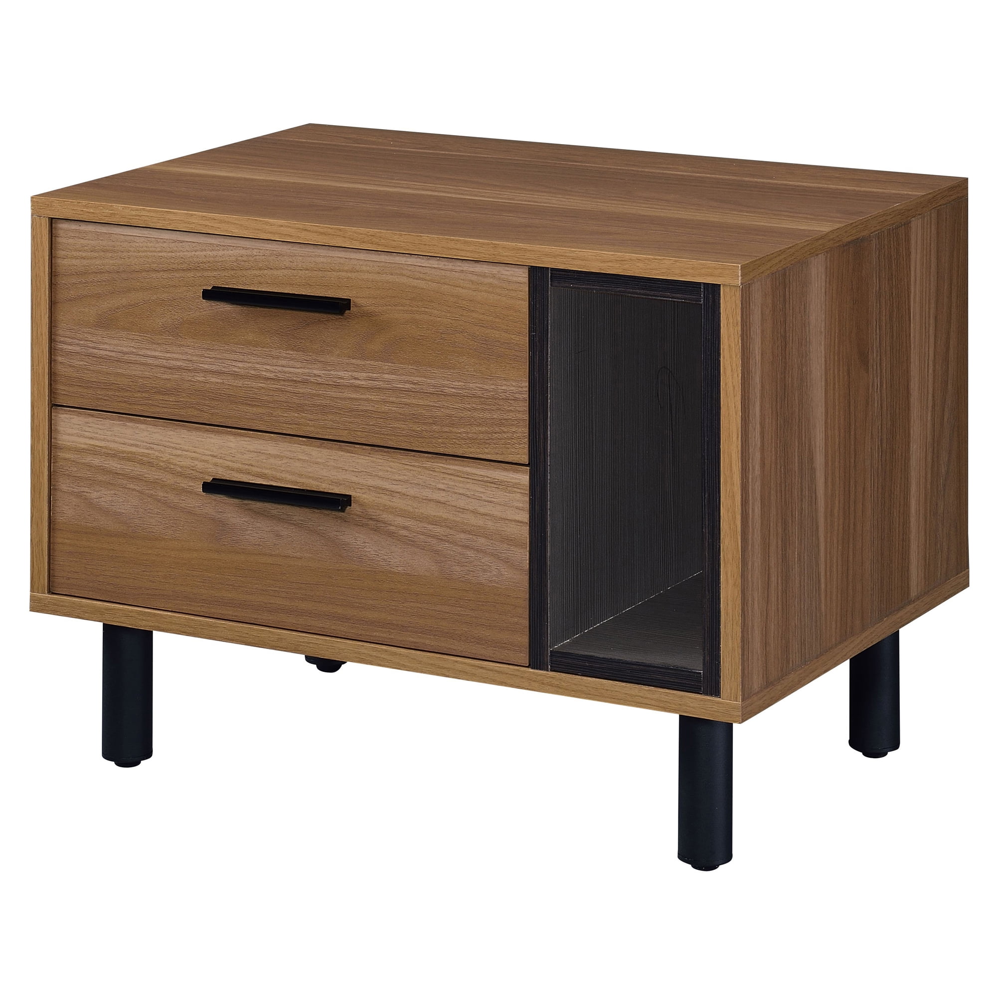Picture of Acme Furniture 97964 Trolgar Accent Table&#44; Brown Oak & Black