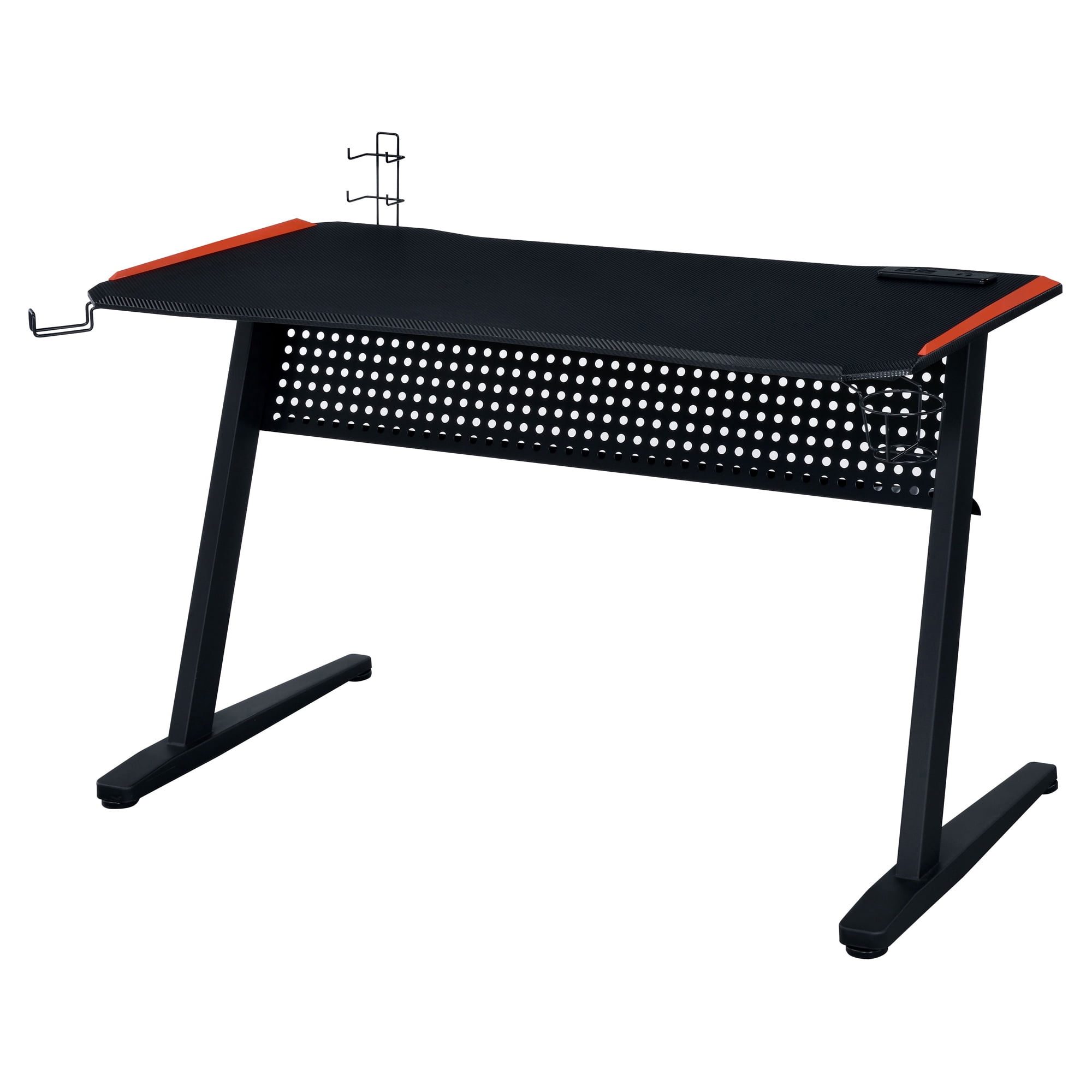 Picture of Acme Furniture 93125 28 x 24 x 47 in. Dragi Rectangle Gaming Table&#44; Black & Red