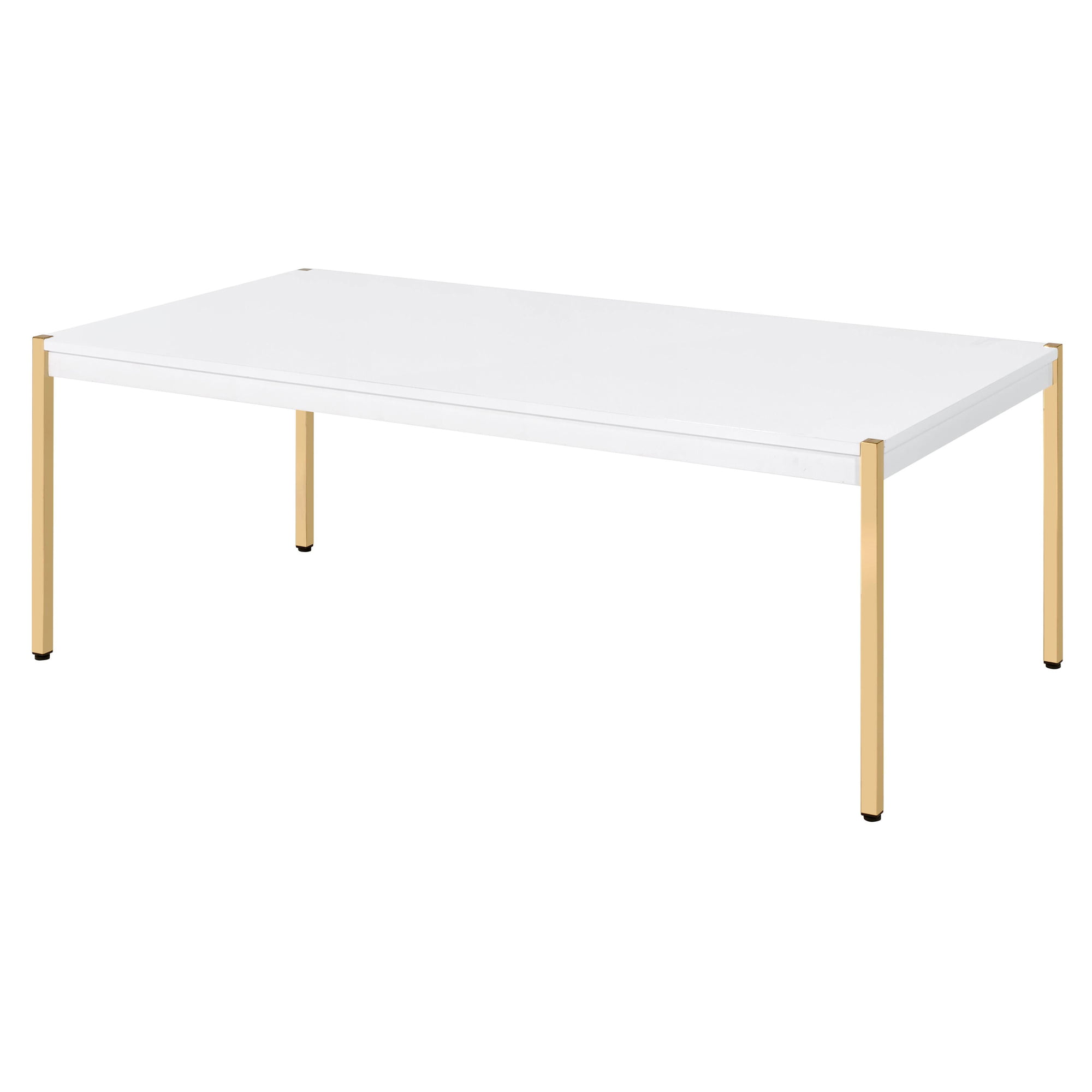 Picture of Acme Furniture LV00034 18 x 24 x 48 in. Otrac Coffee Table&#44; White & Gold