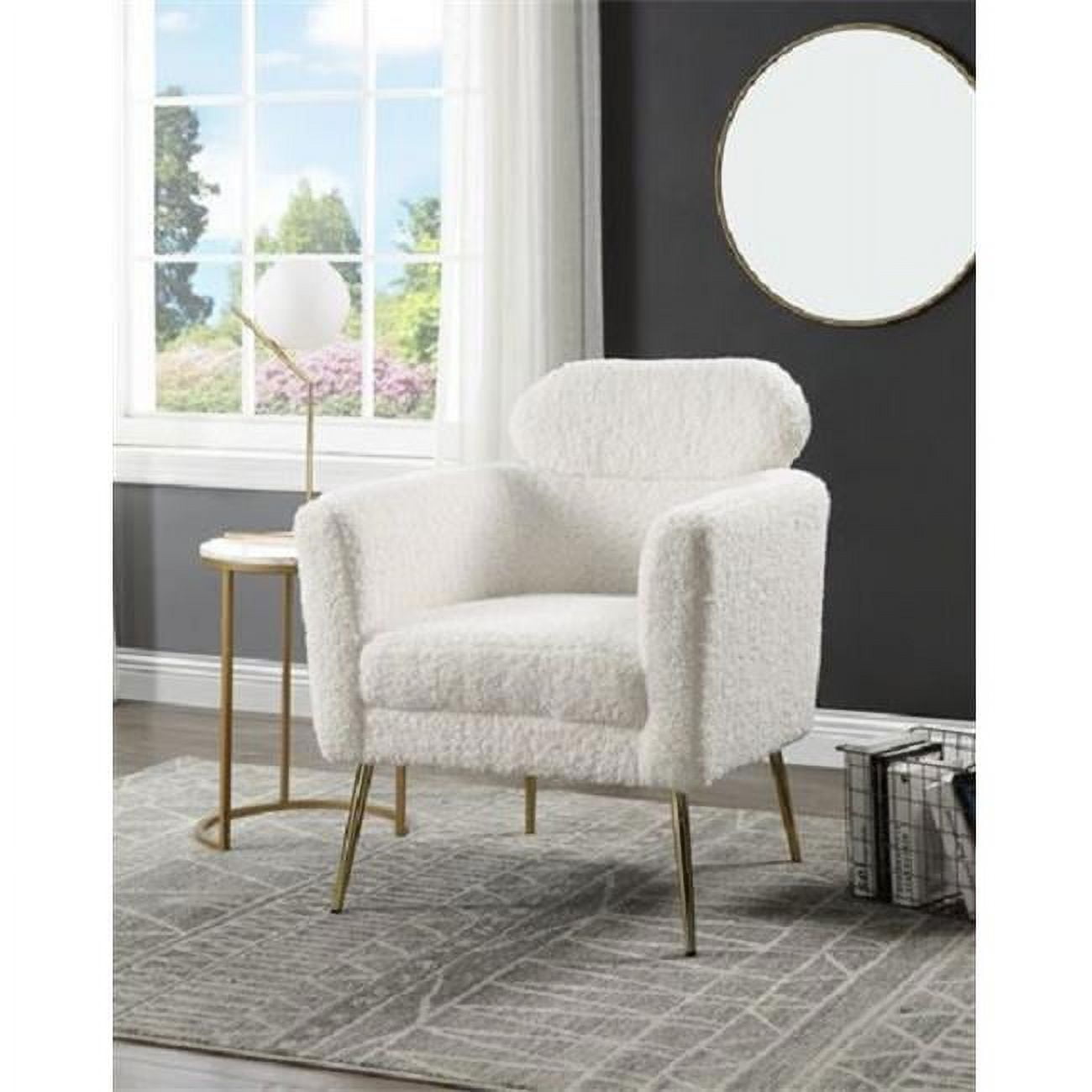 Picture of Acme Furniture AC00124 34 x 32 x 30 in. Connock Accent Chair&#44; White