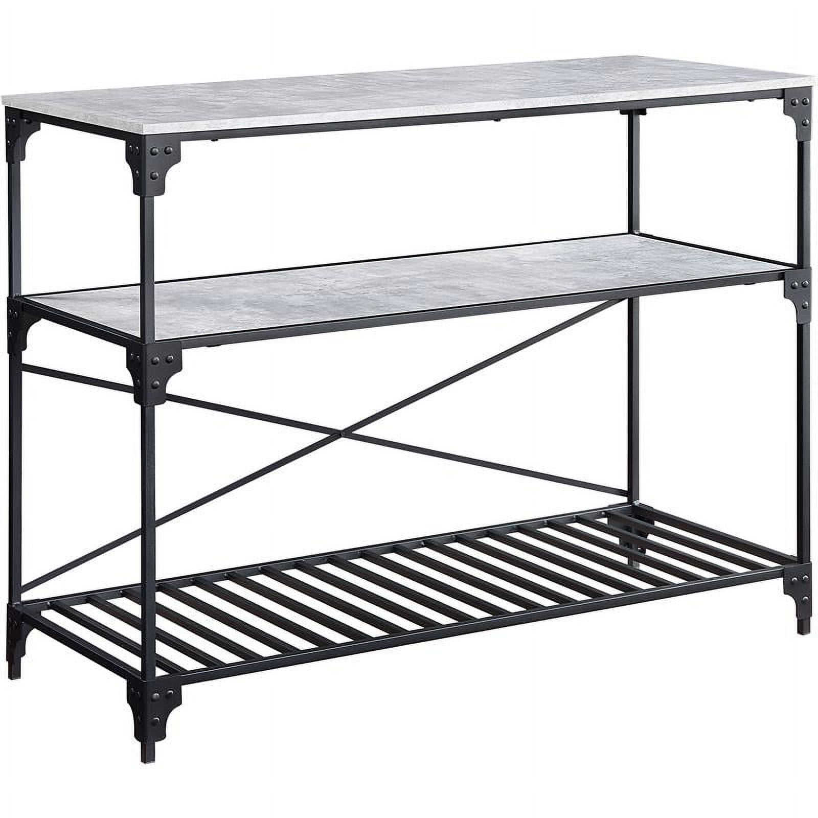 Picture of Acme Furniture AC00272 36 x 20 x 47 in. Jakob Kitchen Cart&#44; Black & Concrete