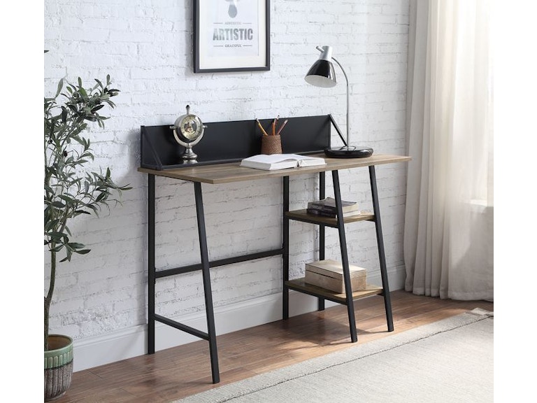 Picture of ACME OF00321 Garima Writing Desk&#44; Rustic Oak & Black