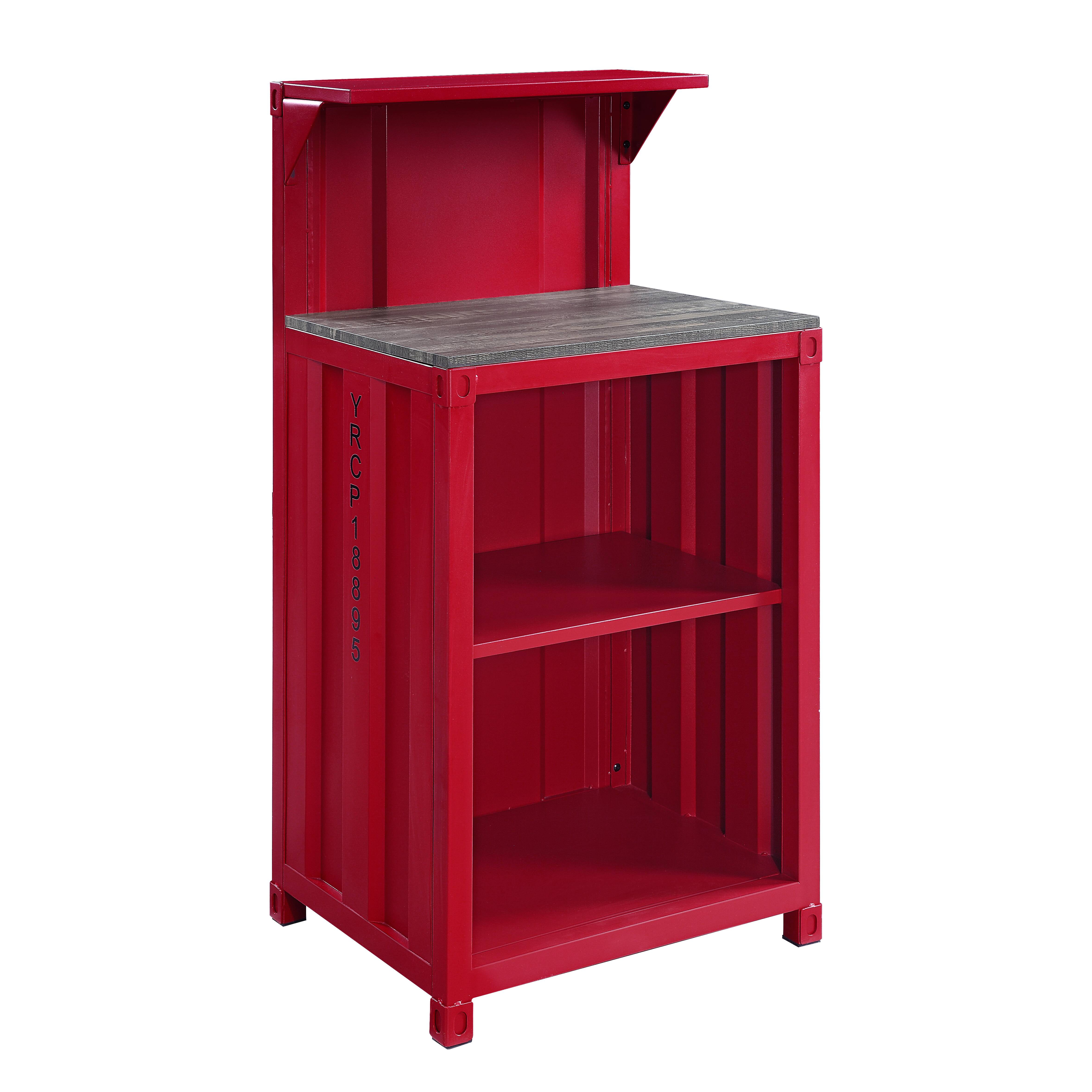 Picture of ACEM AC00377 Home Office Cargo Reception Desk&#44; Red