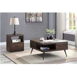 Picture of Acme Furniture LV00441 17 x 32 x 32 in. Harel Square Coffee Table&#44; Walnut
