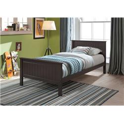 Picture of Acme Furniture BD00494 35.23 x 41.92 x 78.66 in. Bungalow Bed&#44; Chocolate - Twin Size