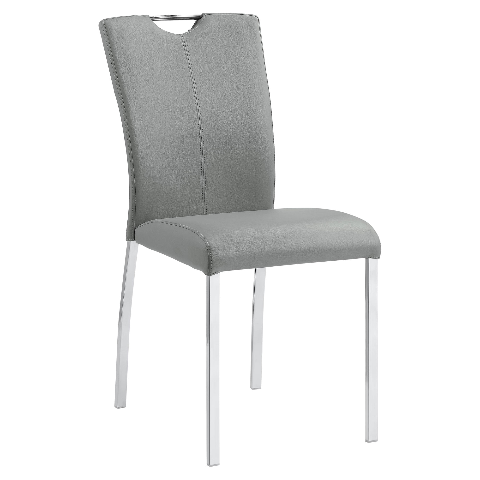 Picture of Acme Furniture DN00741 37 x 24 x 17 in. Pagan Side Chair&#44; Gray & Chrome