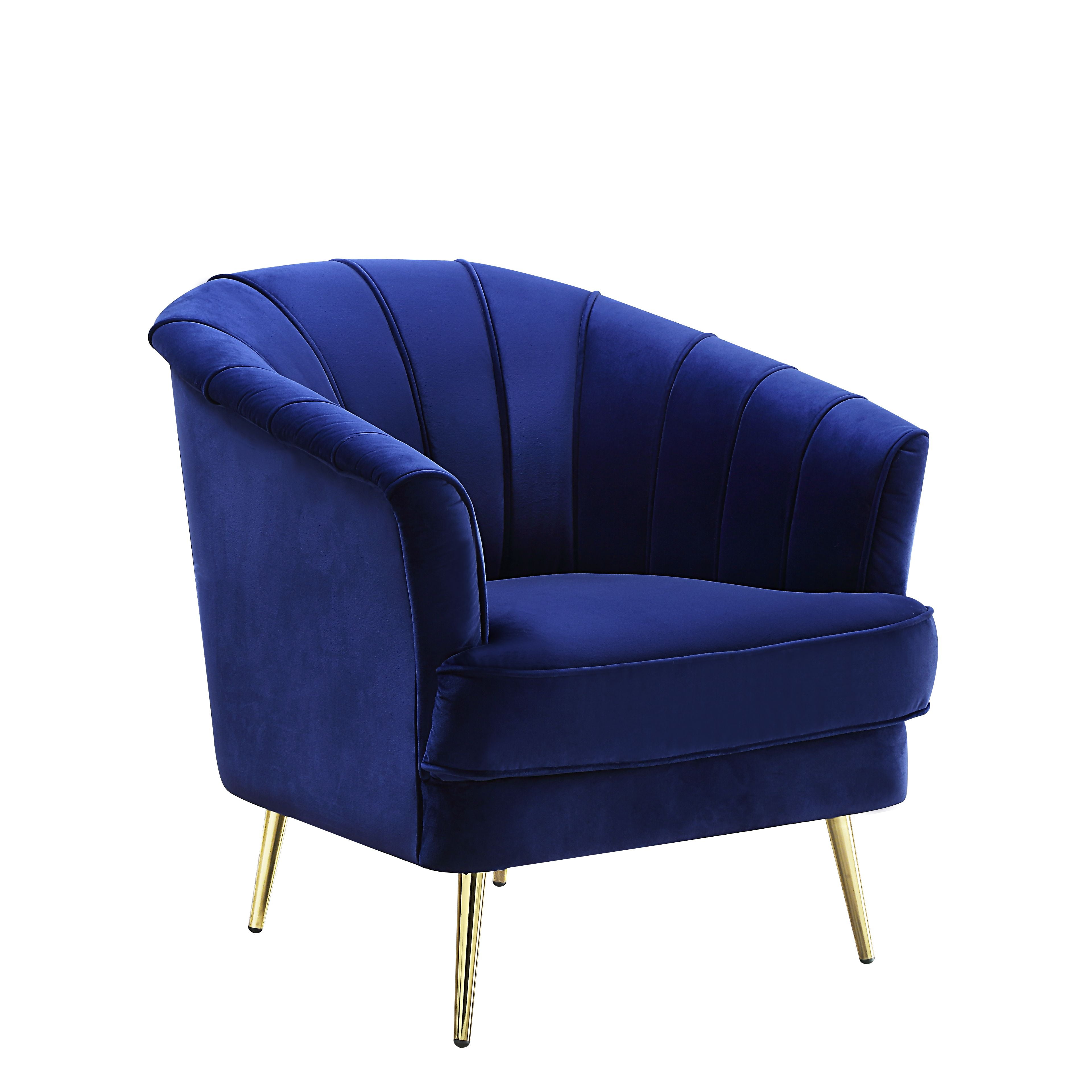 Picture of Acme Furniture LV00211 31 x 30 x 32 in. Eivor Accent Chair, Blue Velvet