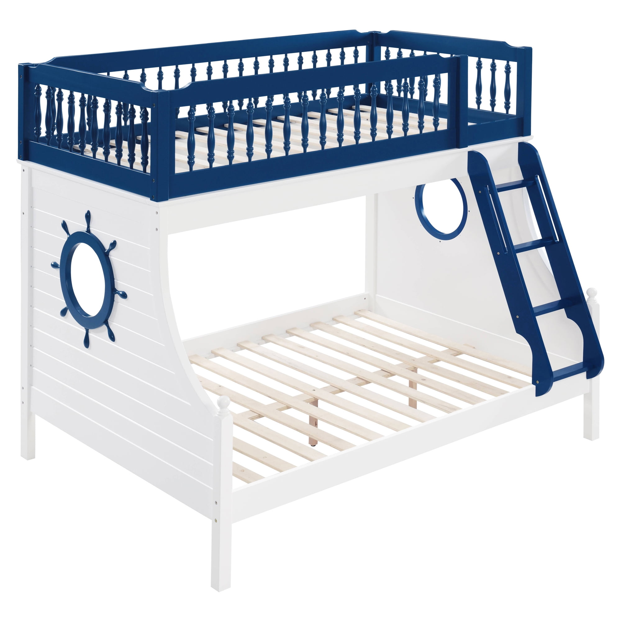 Picture of Acme Furniture BD00493 80 x 58 x 69 in. Farah Bunk Bed&#44; Navy Blue & White - Twin & Full Size