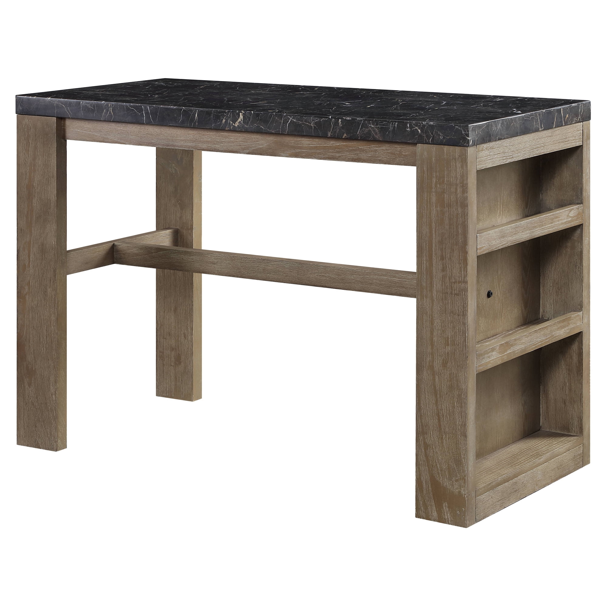 Picture of Acme Furniture DN00551 24 x 51 x 36 in. Charnell Counter Heigh Table&#44; Marble & Oak