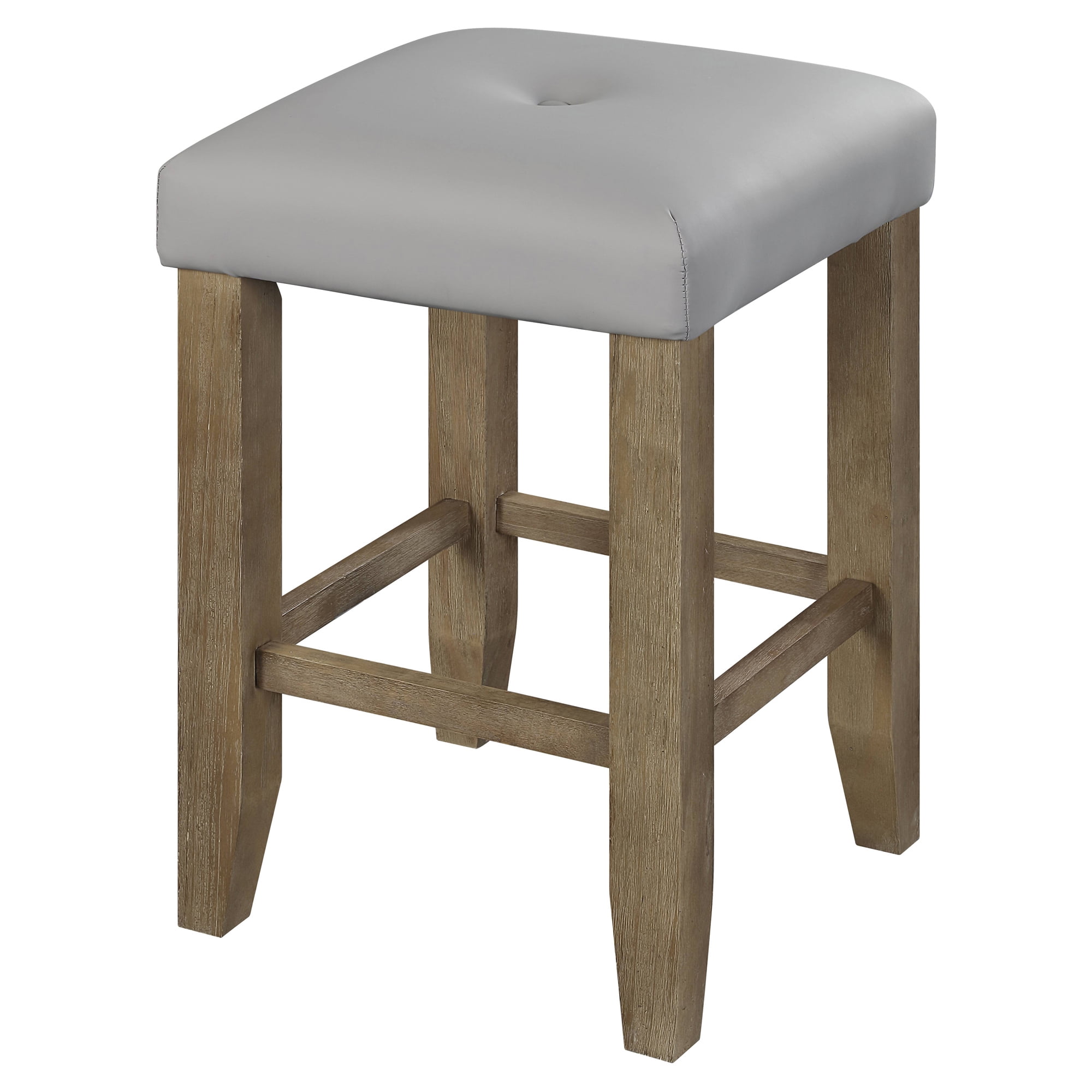 Picture of Acme Furniture DN00552 16 x 16 x 25 in. Charnell Counter Height Stool&#44; Gary PU & Oak - Set of 2