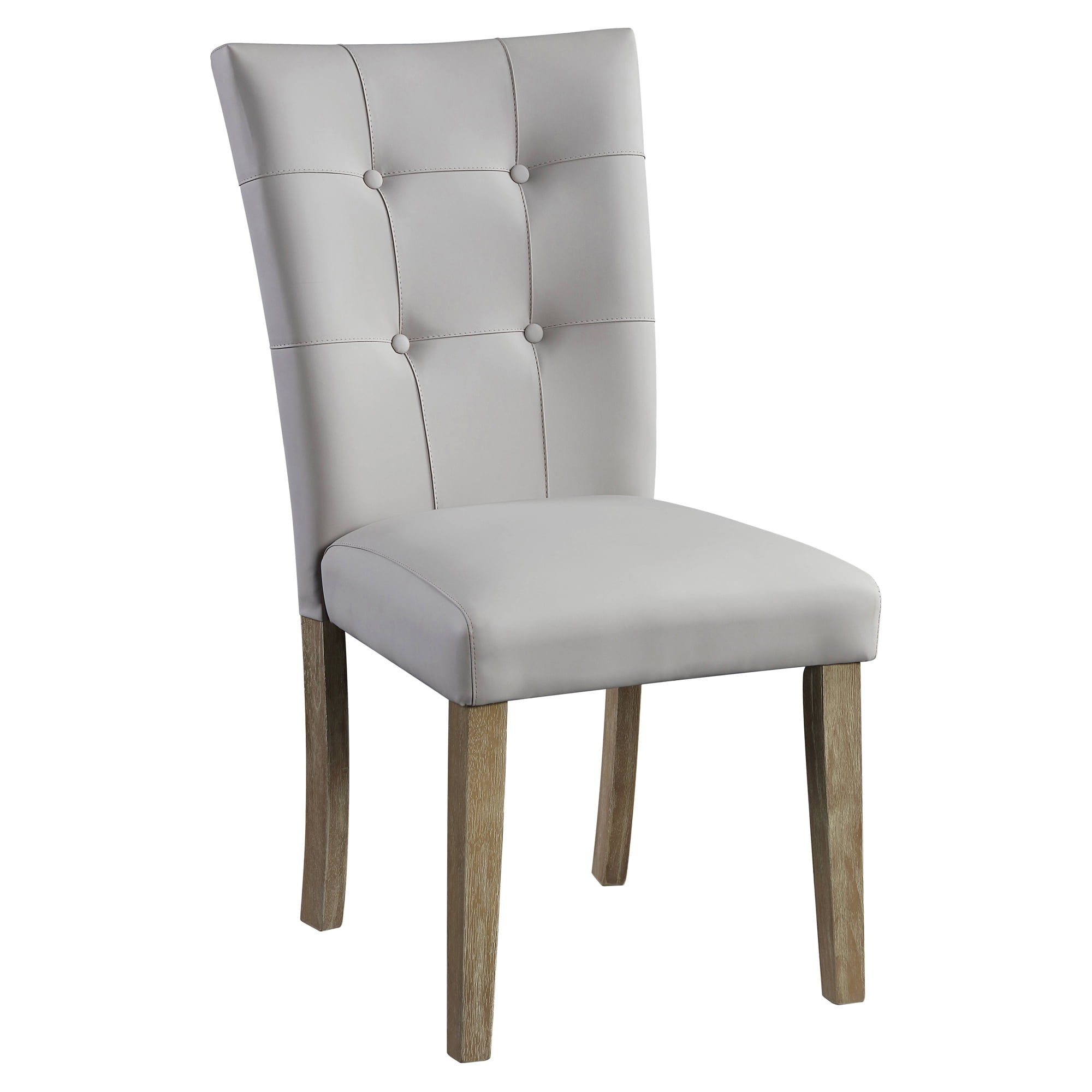 Picture of Acme Furniture DN00554 20 x 26 x 40 in. Charnell Side Chair&#44; Gary PU & Oak - Set of 2