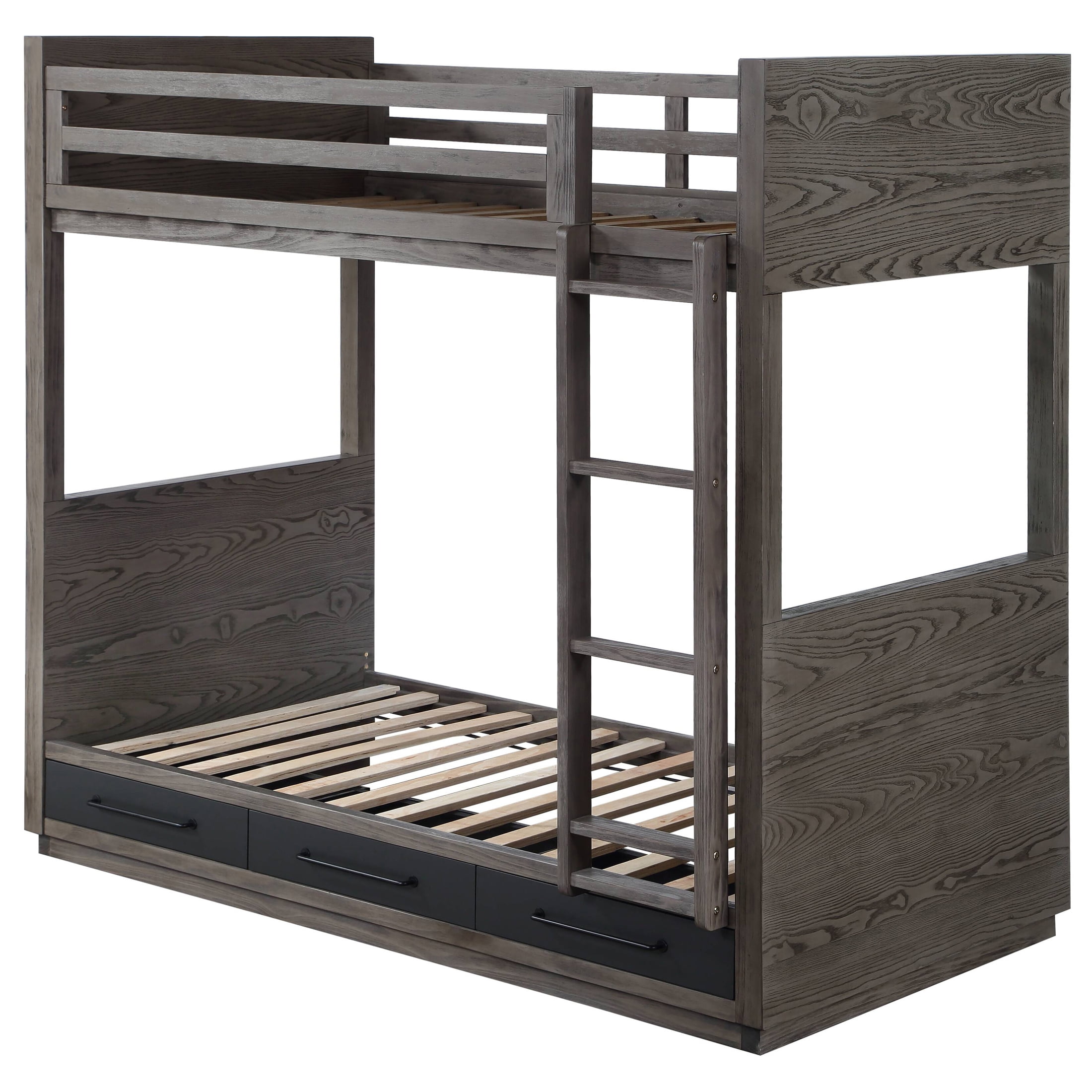 Picture of Acme Furniture BD00613 80 x 45.43 x 75 in. Estevon Bunk Bed, Gray Oak - Twin Size