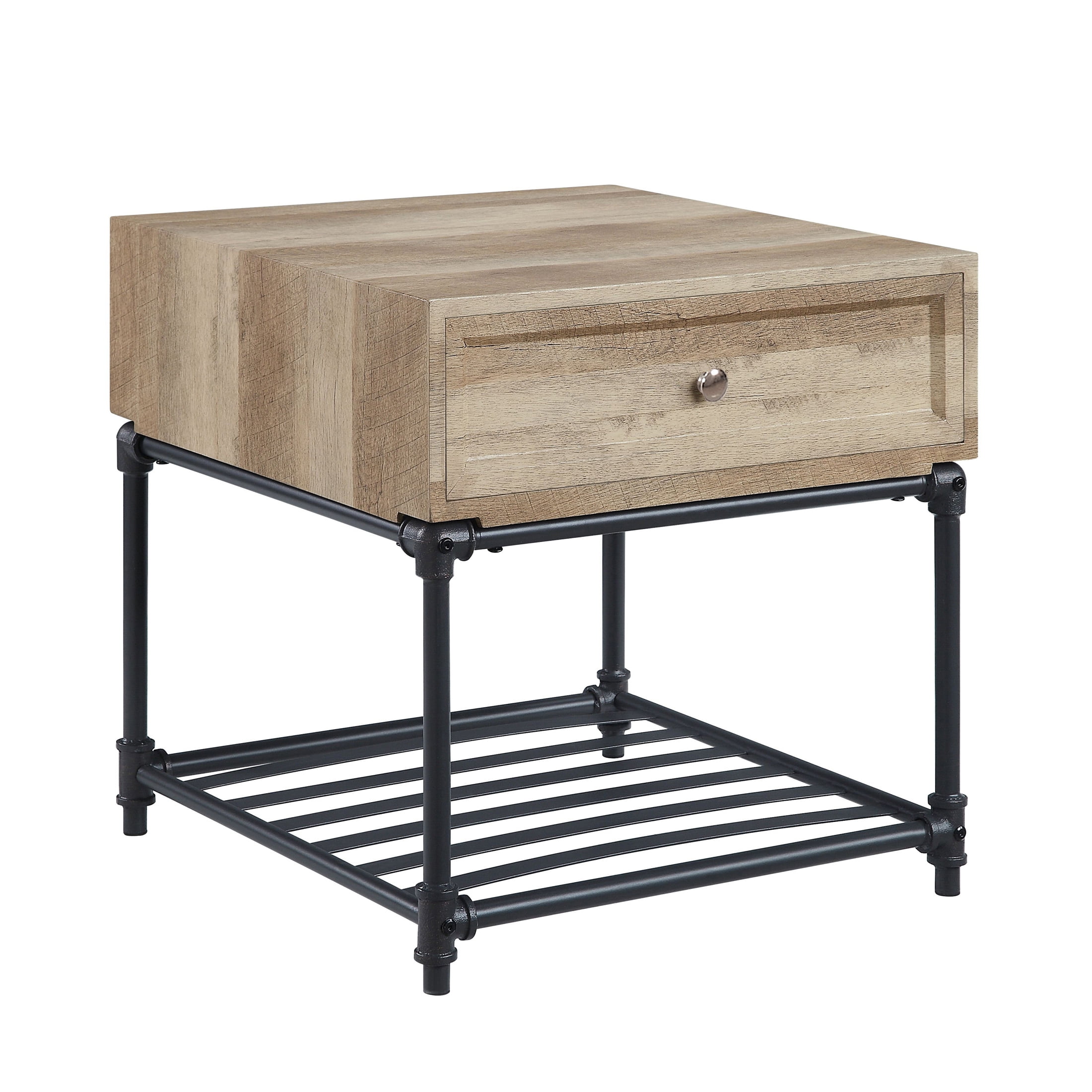 Picture of Acme Furniture LV00749 22 x 22 x 22 in. Brantley End Table&#44; Oak & Sandy Black
