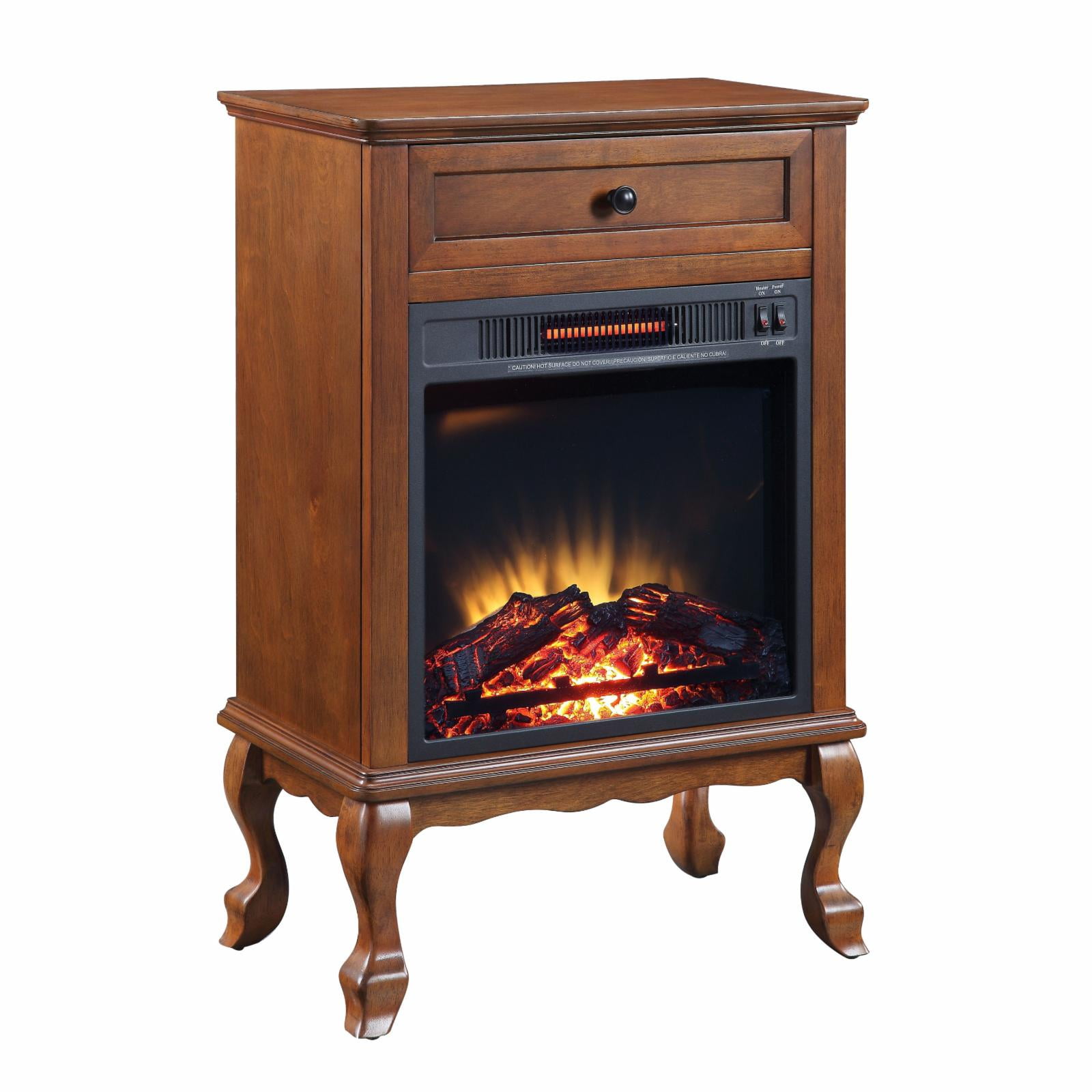 Picture of Acme Furniture AC00855 23 x 13 x 34 in. Eirene Fireplace, Walnut