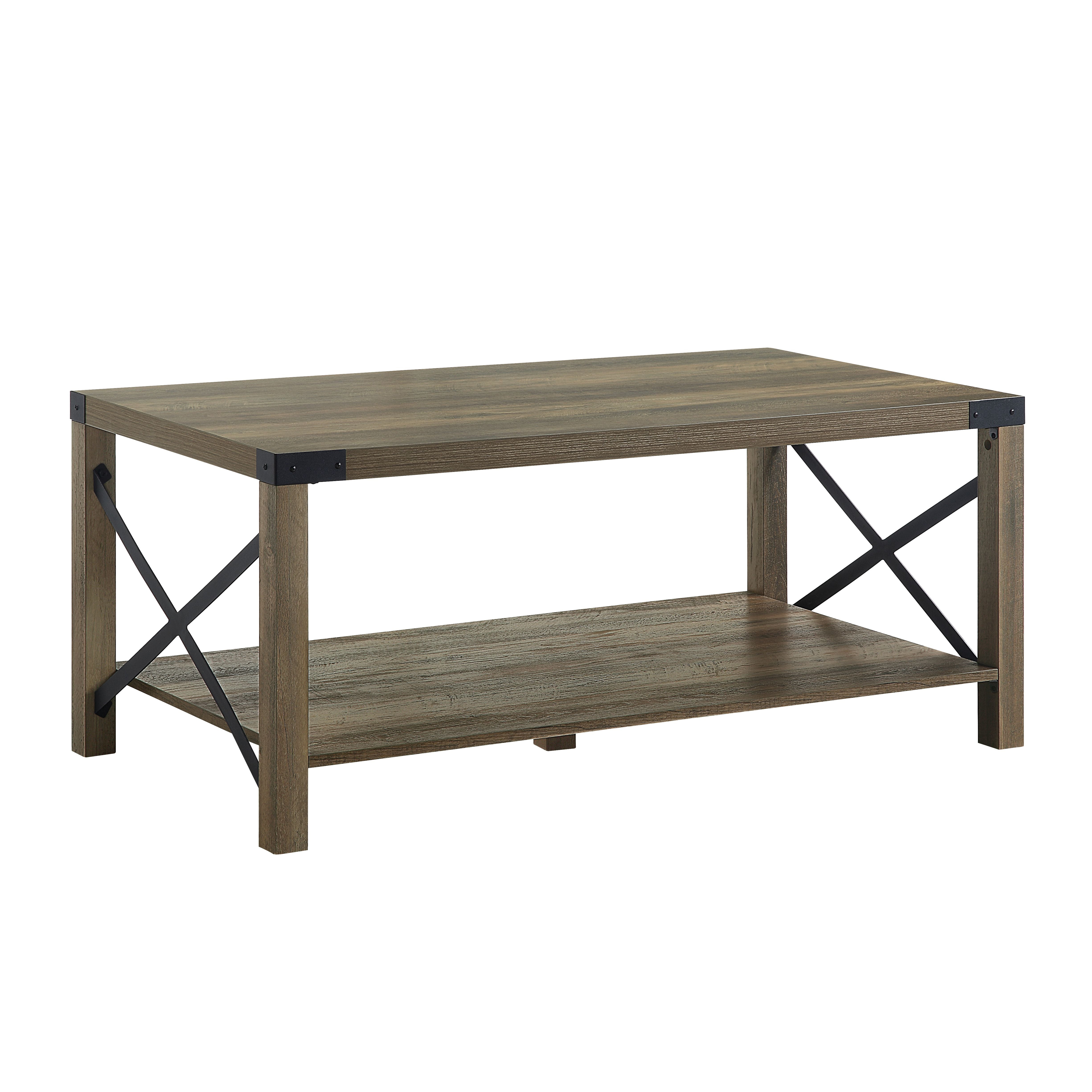 Picture of Acme Furniture LV01001 47 x 24 x 19 in. Abiram Coffee Table, Rustic Oak