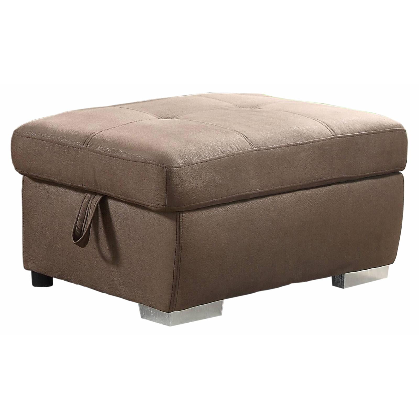 Picture of Acme Furniture LV01026 40 x 23 x 20 in. Acoose Ottoman with Storage, Brown Fabric
