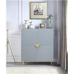Picture of Acme Furniture AC01032 43 x 16 x 46 in. Gaines Accent Cabinet&#44; Gray High Gloss