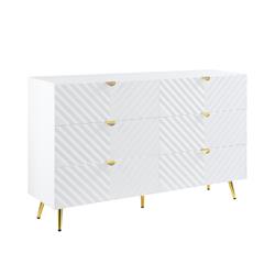 Picture of Acme Furniture BD01037 55 x 18 x 34 in. Gaines Dresser&#44; White High Gloss