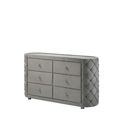 Picture of Acme Furniture BD01065 61.81 x 18.7 x 36 in. Perine Dresser&#44; Gray Velvet