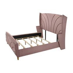 Picture of Acme Furniture BD01182EK 90 x 85 x 66 in. Salonia Eastern Bed, Pink Velvet - King Size